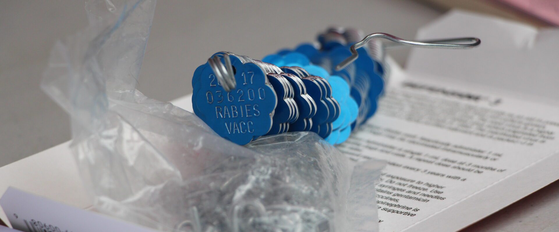 Blue rabies tags
