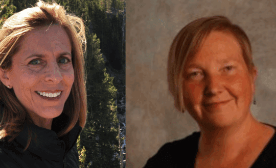 Head shots of two women.